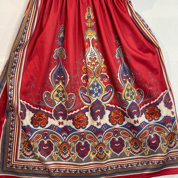 Twenty One V Neck Sundress Pretty Paisley Print Size Medium - Picture 4 of 13